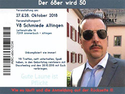 V8 Schmiede Treffen zum Geburtstag im Oktober 2018